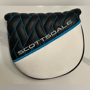 Ping Golf Scottsdale Mallet Black/White/Blue Putter Headcover